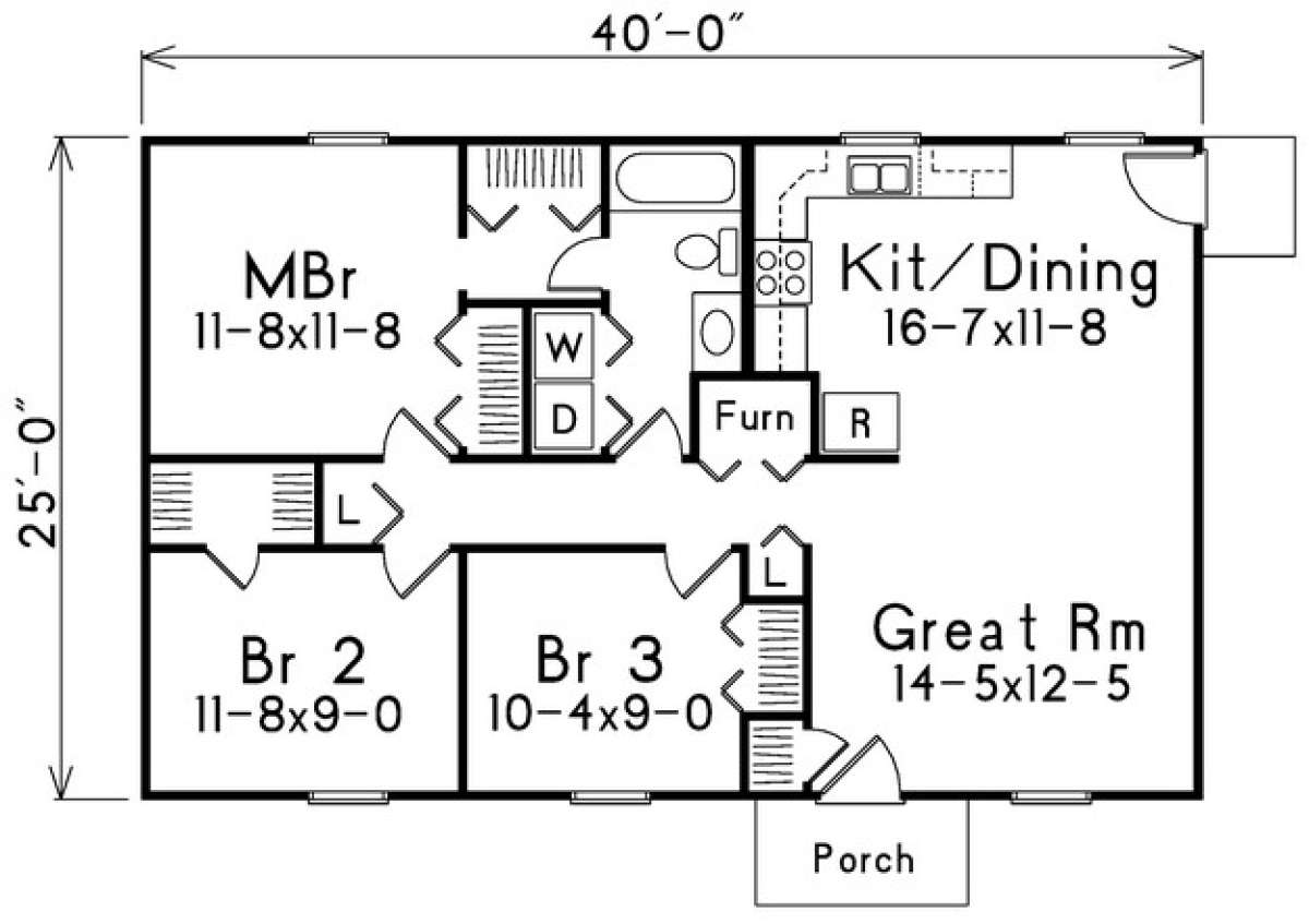 1000 Sf House Plans 3 Bedroom
