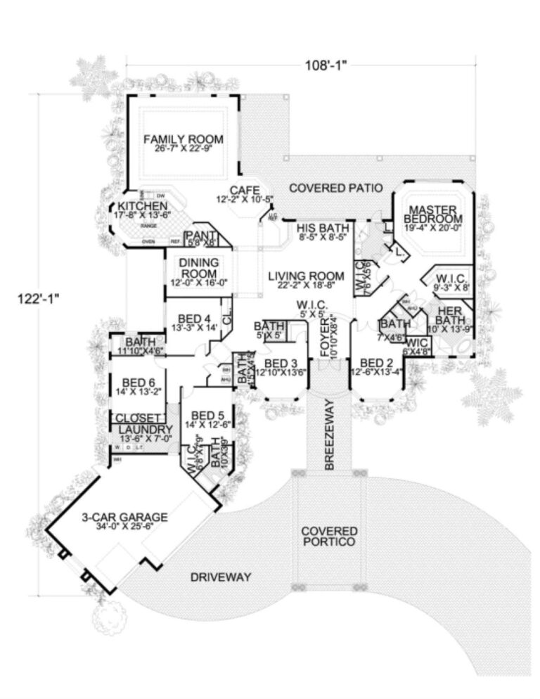 Ranch Plan 5 084 Square Feet 6 Bedrooms 5 5 Bathrooms 168 00031