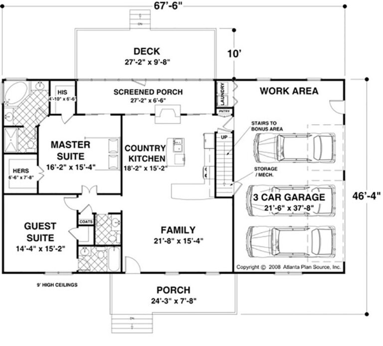Ranch Style House Plan 2 Beds 2 5 Baths 1500 Sq Ft Plan 56 622 Houseplans
