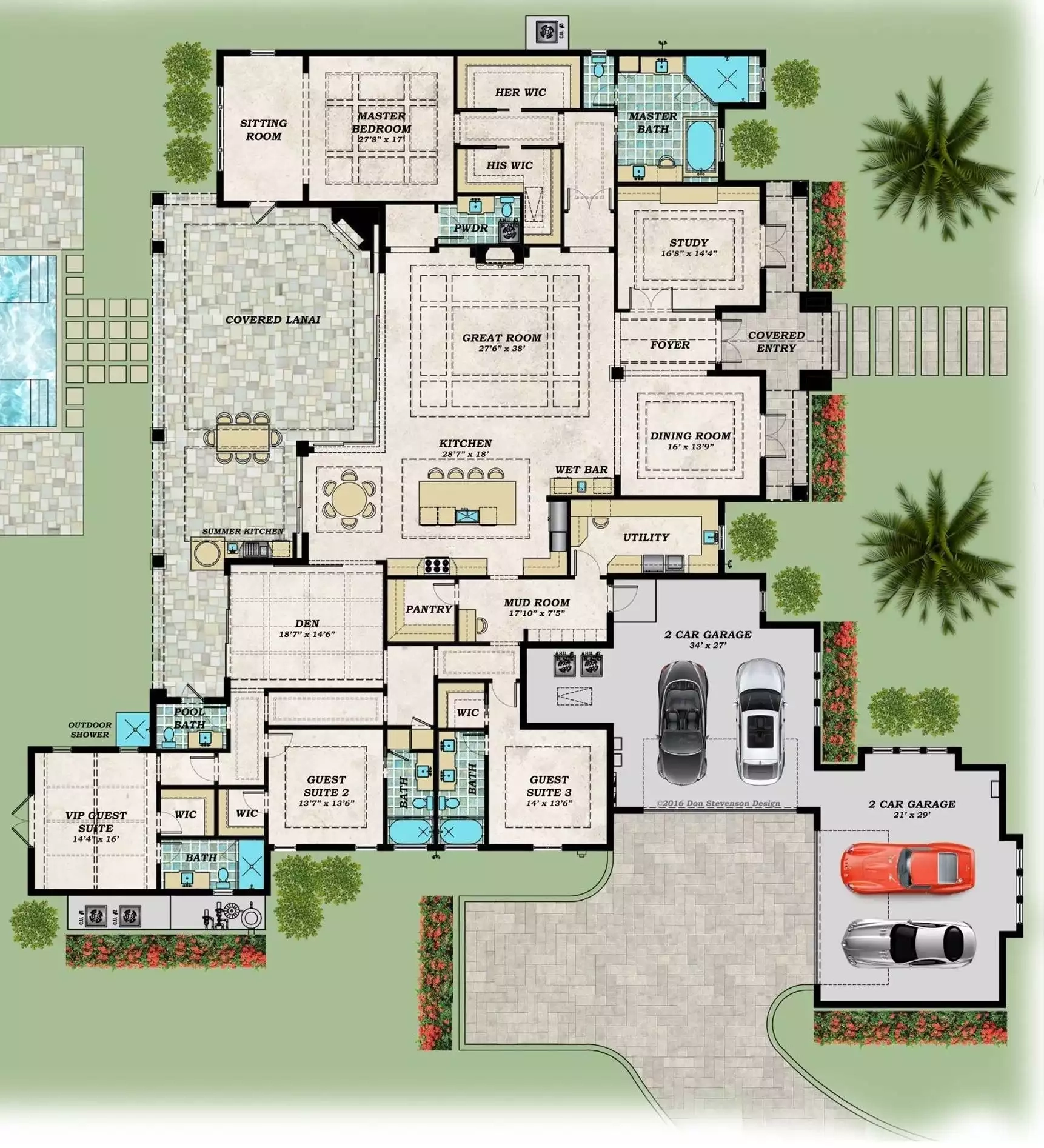 4 Bedroom Open Concept House Plans