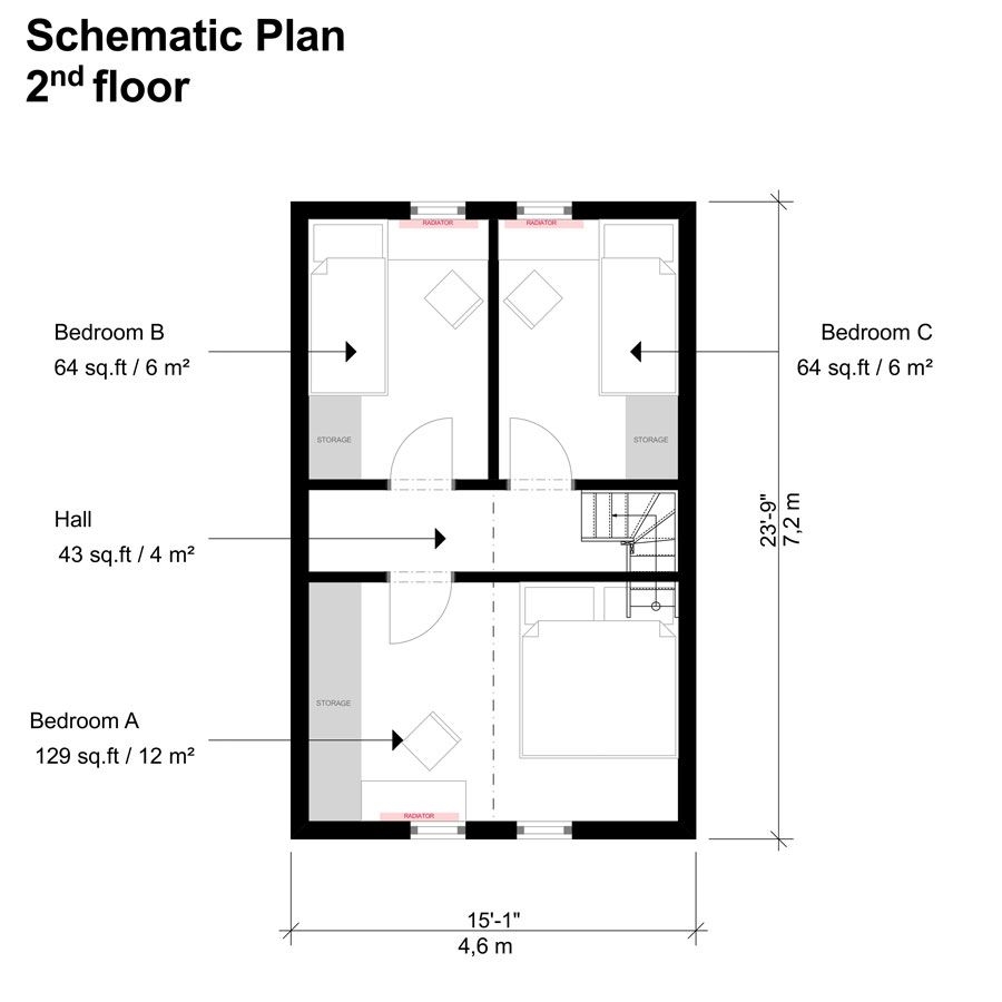 Small Three Bedroom House Plans