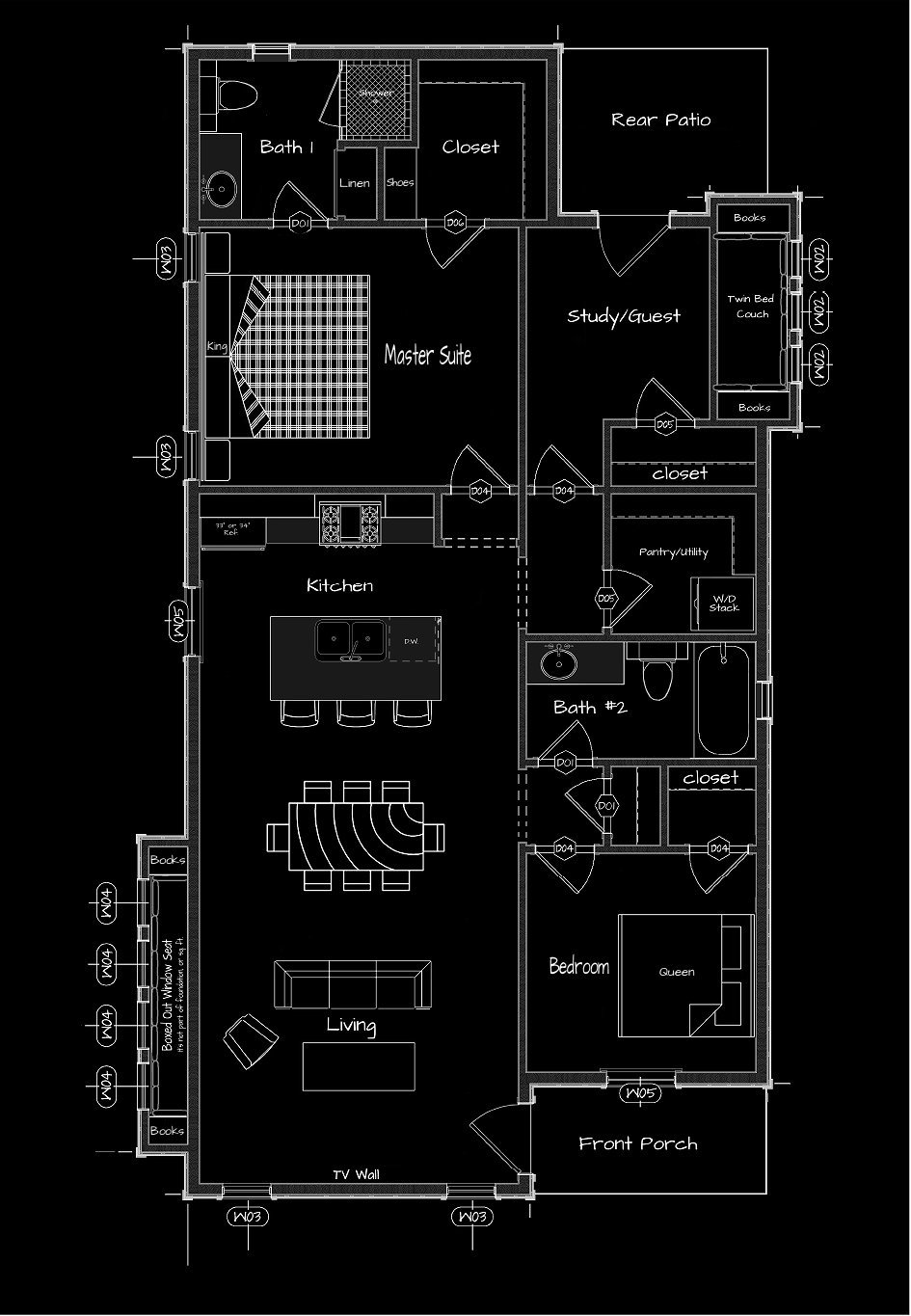 3 Bedroom Tiny House Floor Plans