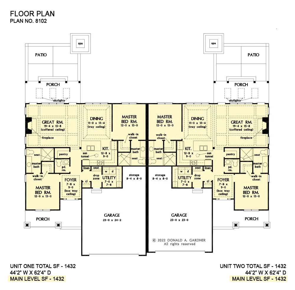 2 Master Bedroom House Plans