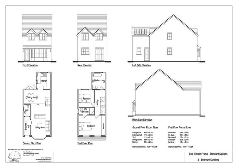 Townsend 2 2 Bedroom House Design Designs Solo Timber Frame Homes