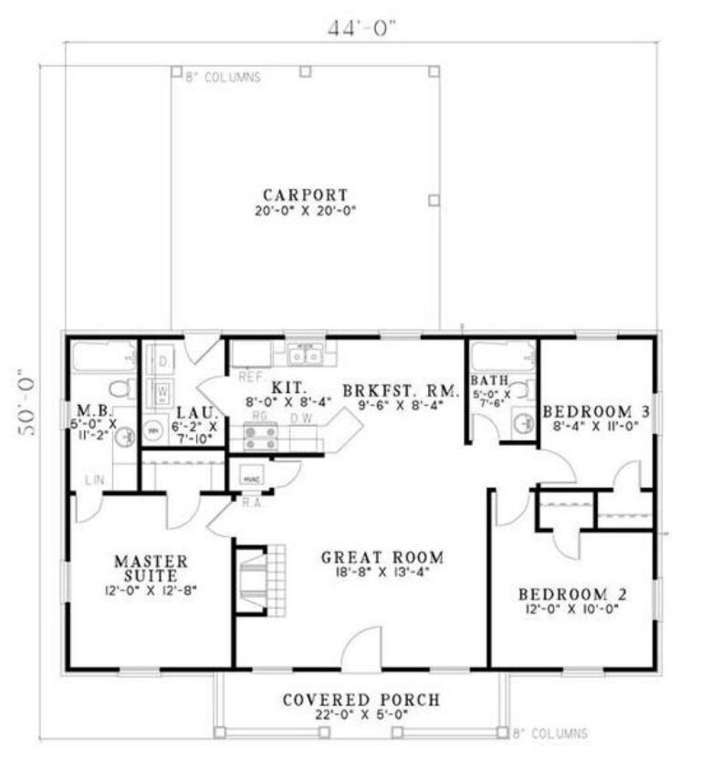 Traditional Plan 1 100 Square Feet 3 Bedrooms 2 Bathrooms 110 