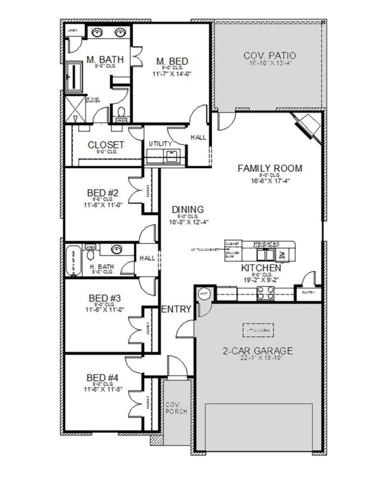 Traditional Plan 1 771 Square Feet 4 Bedrooms 2 Bathrooms 677 00006
