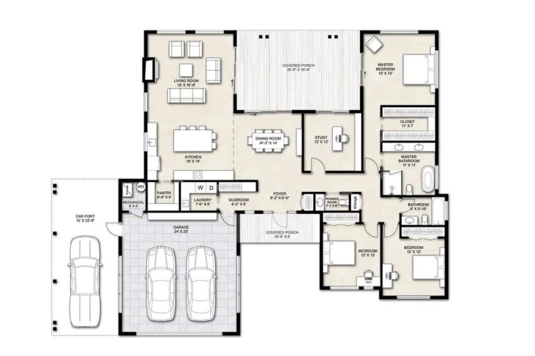 U Shaped House Plans Designed By The Architects