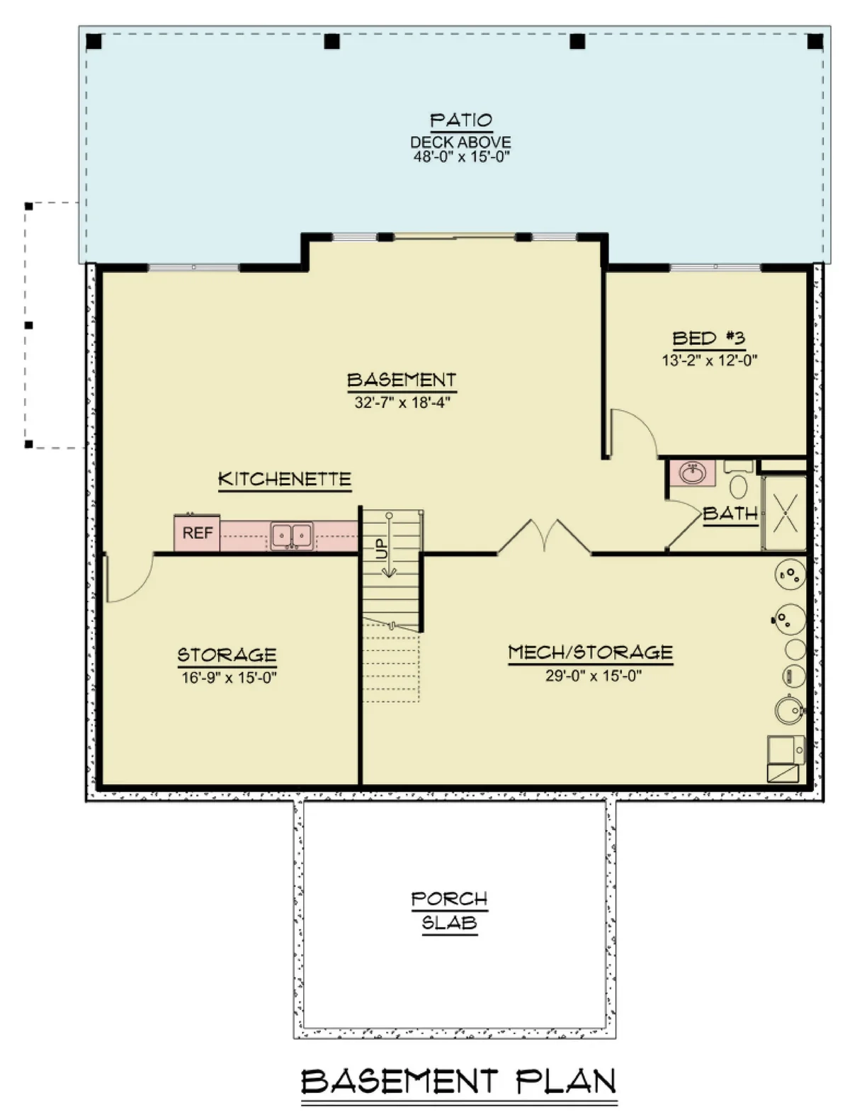 2 Bedroom House Plans With Basement